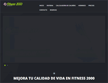 Tablet Screenshot of fitness2000plasencia.com